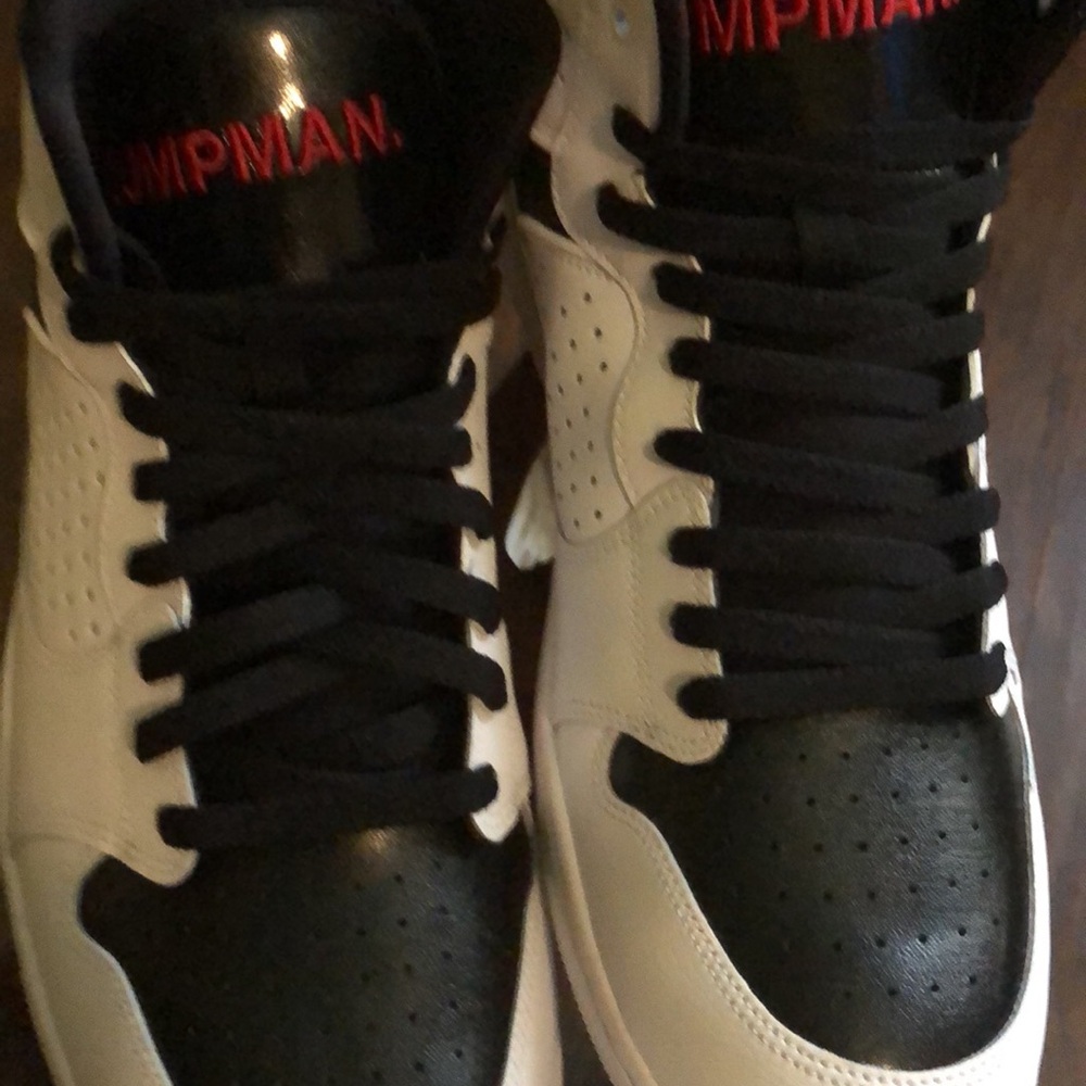Jordan Athletic Shoes Black and White